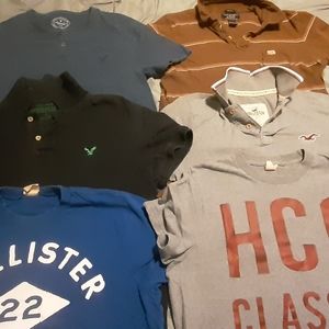 Mens Large Polos and Short Sleeve Tees